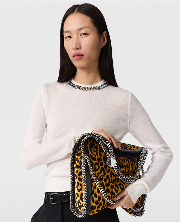 [S.McCARTNEY] Falabella Chain Fine Knit Sweater - Ivory