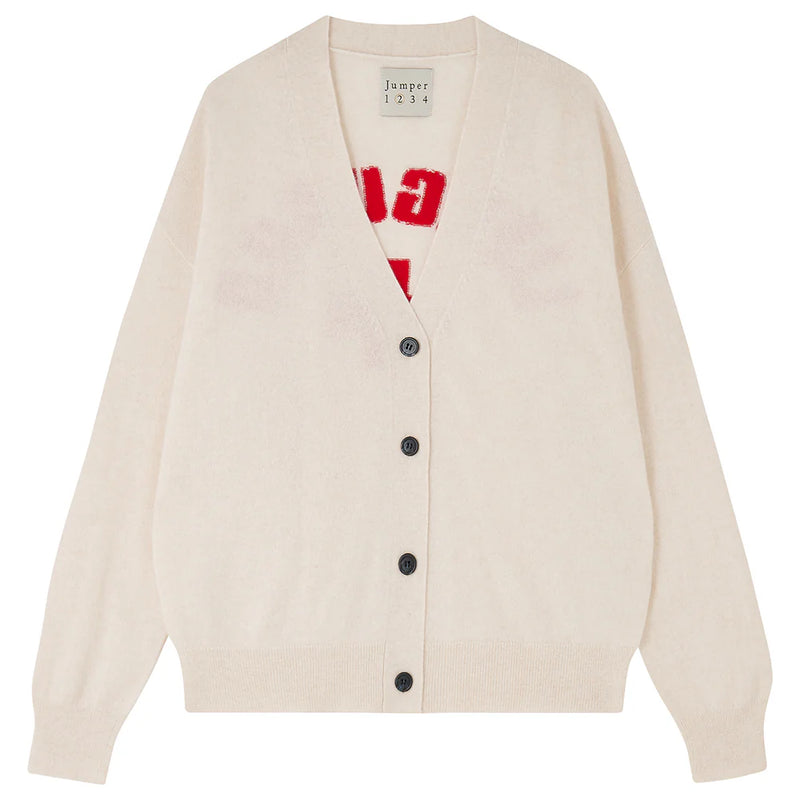 [Jumper1234] Beach Cardigan - Oatmeal Rose