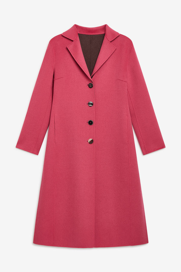 [MALIPARMI] Cappotto Double Wool Coat - Pink/Brown