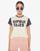 [MOTHER] The Goodie Goodie Ringer Tee - Saviore Faire