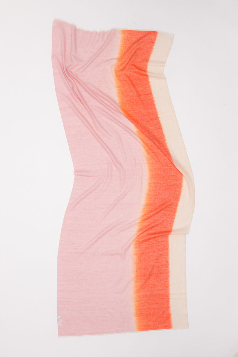 [ME&K] IKAT OMBRE - IVORY/PINK/ORANGE