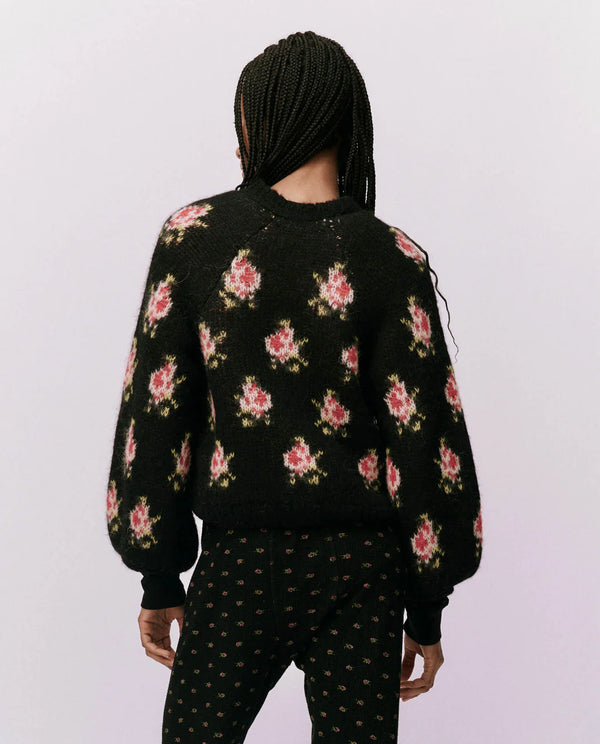 [THE GREAT] The Carousel Cardigan - Black