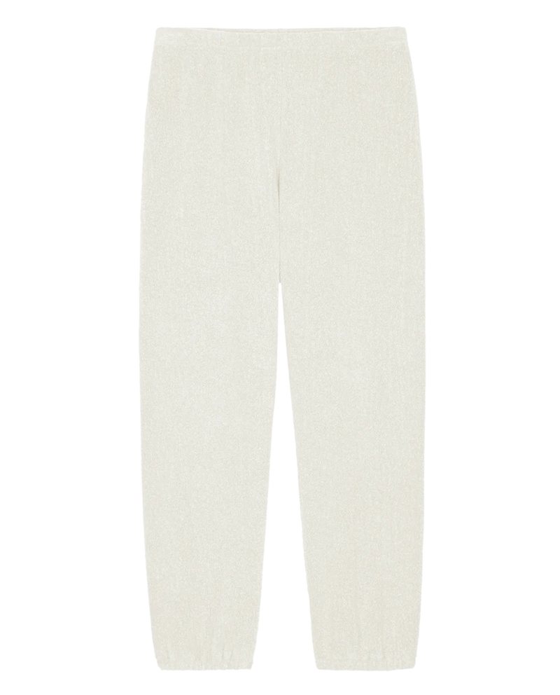 [THE GREAT] THE FLEECE STADIUM SWEATPANT  - WHITE