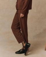 [THE GREAT] CASHMERE LANTERN PANT -  SANTAL