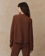 [THE GREAT] CASHMERE VARSITY CARDIGAN - SANTAL