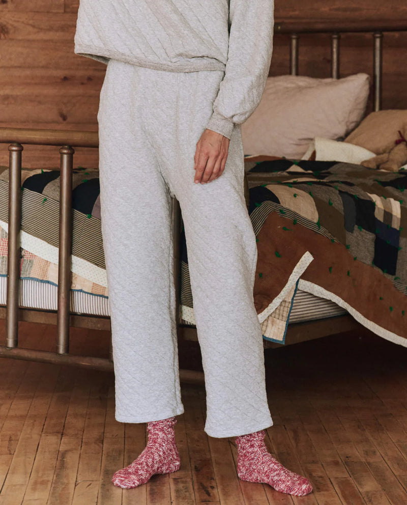 [THE GREAT] THE QUILTED  PAJAMA PANT - HTRGR