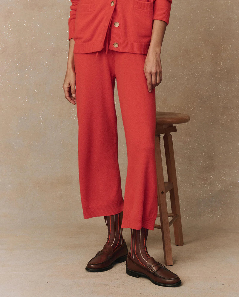 [THE GREAT] CASHMERE LANTERN PANT - EMBER