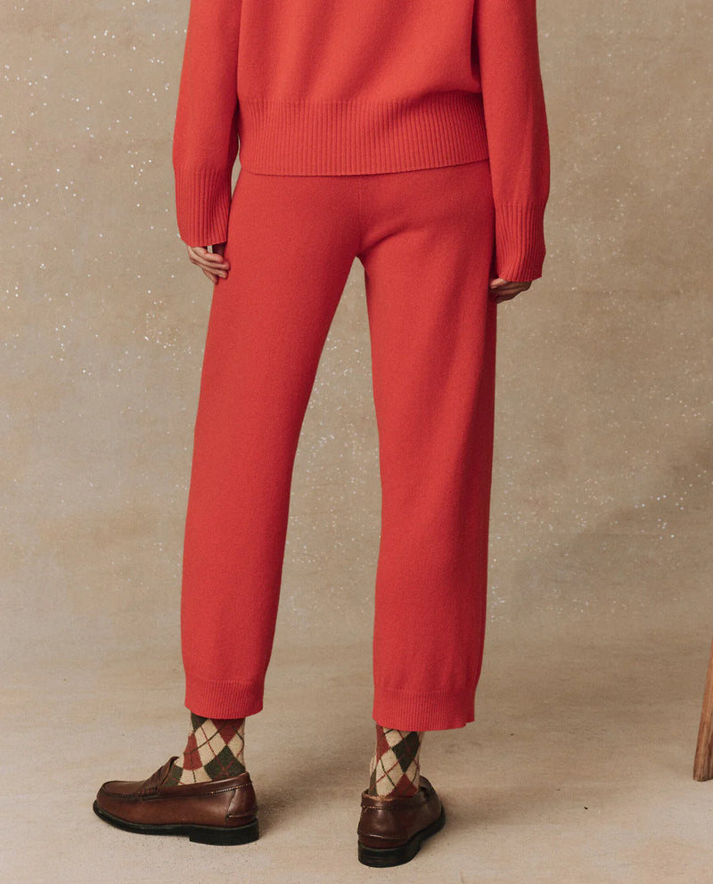 [THE GREAT] CASHMERE LANTERN PANT - EMBER