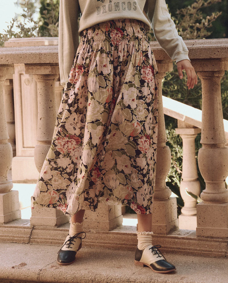 [The Great] The Canary Skirt - Vintage Rose Print