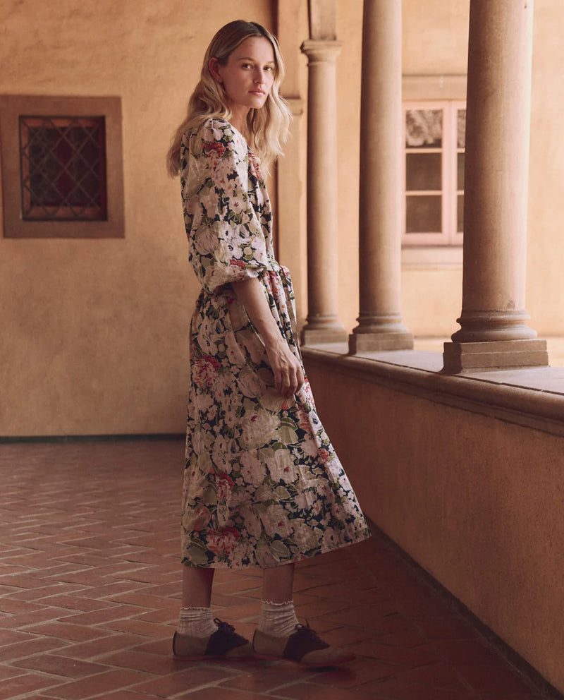 [The Great] The Pampas Dress - Vintage Rose Print