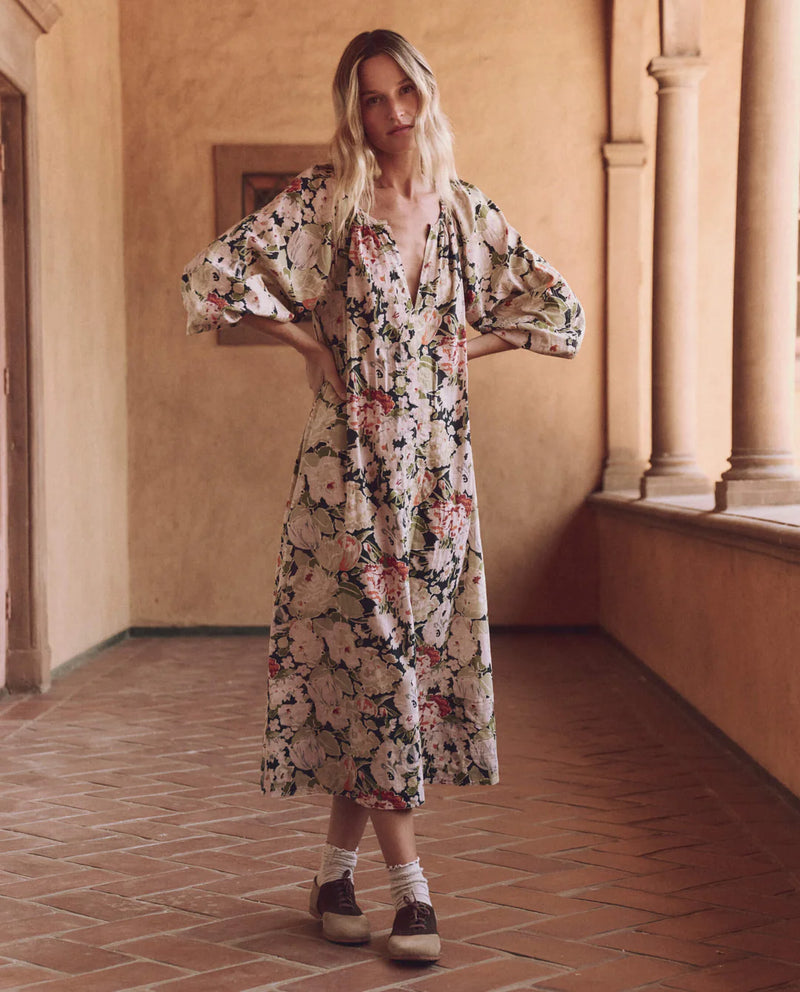 [The Great] The Pampas Dress - Vintage Rose Print