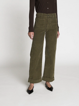 [FRAME] 70`S CROPPED WIDE LEG - RICH MILITARY